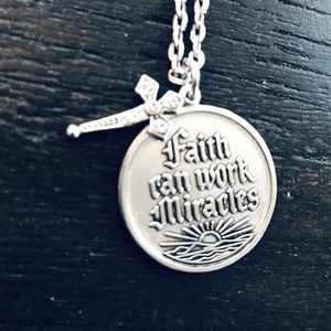 Sweet Romance “Faith Can Work Miracles” Necklace